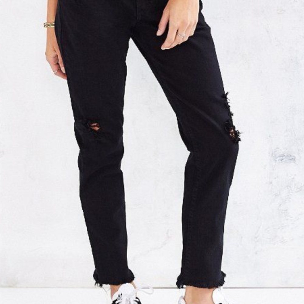NOBODY DENIM BLACK JEANS SZ 24